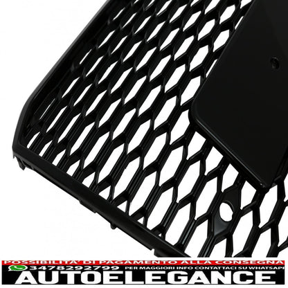 griglia anteriore adatta per audi a8 d4 facelift (2014-2017) rs8 design pianoforte nero