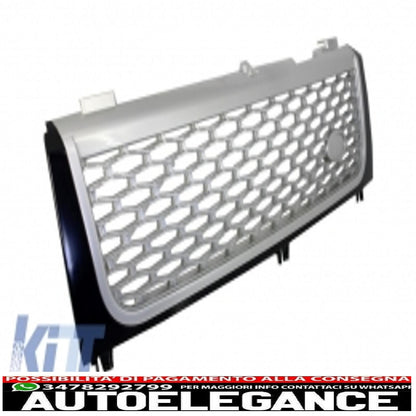 central grille and side vents assembly suitable for land rover vogue iii l322 (2002-2005) autobiography supercharged edition