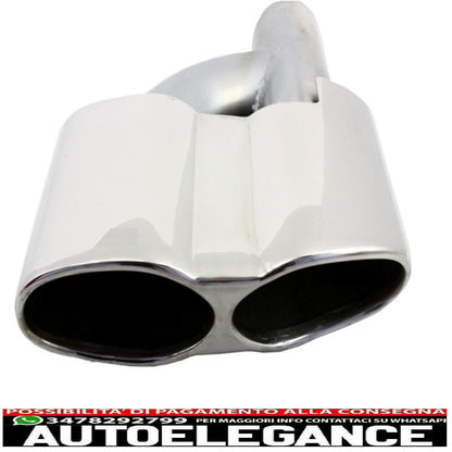 Exhaust tips suitable for mercedes s class w221 (2005-2013) s65 s63 design 