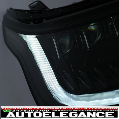 LED headlights suitable for Land Rover Range Sport L494 (2013-2017) with dynamic conversion of direction indicators to Matrix Look model from 2018 onwards 