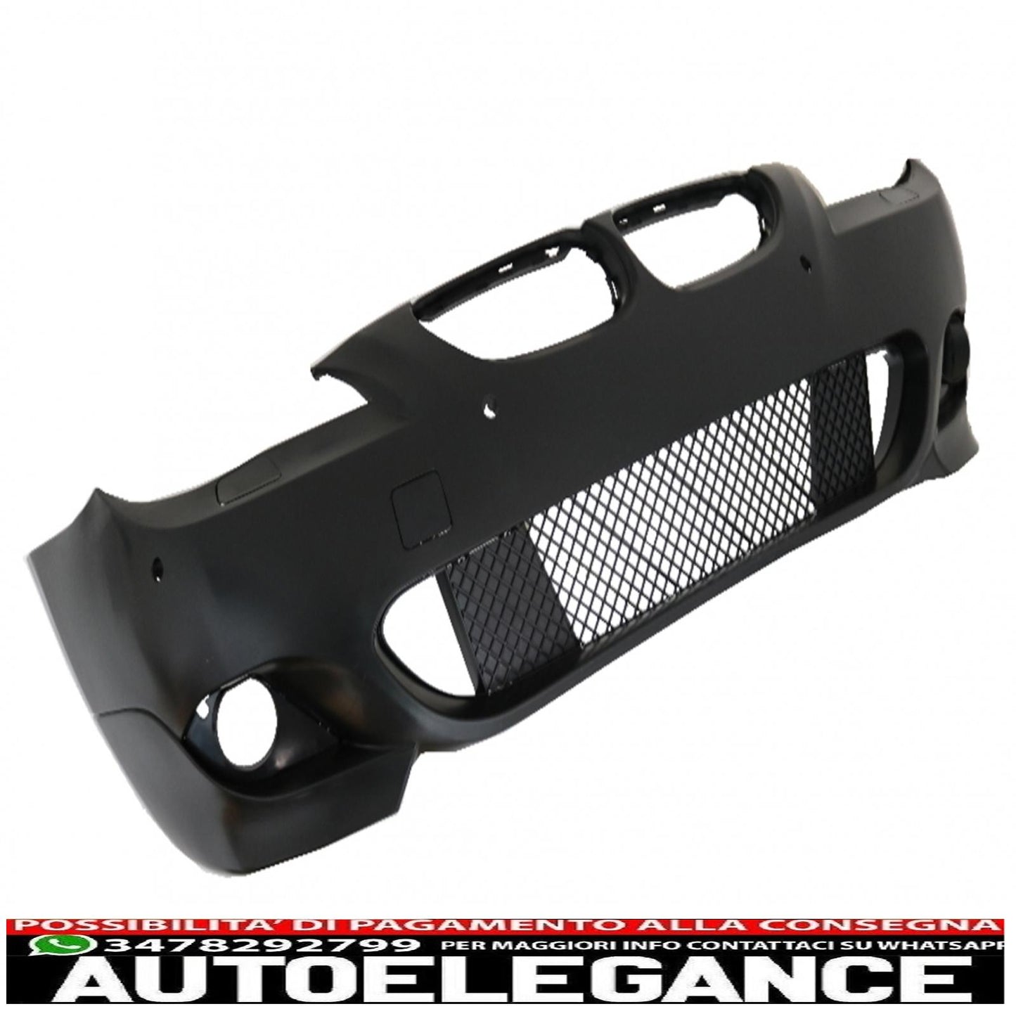 paraurti anteriore adatto per bmw serie 5 e60 e61 (2003-2007) design m-technik senza fendinebbia