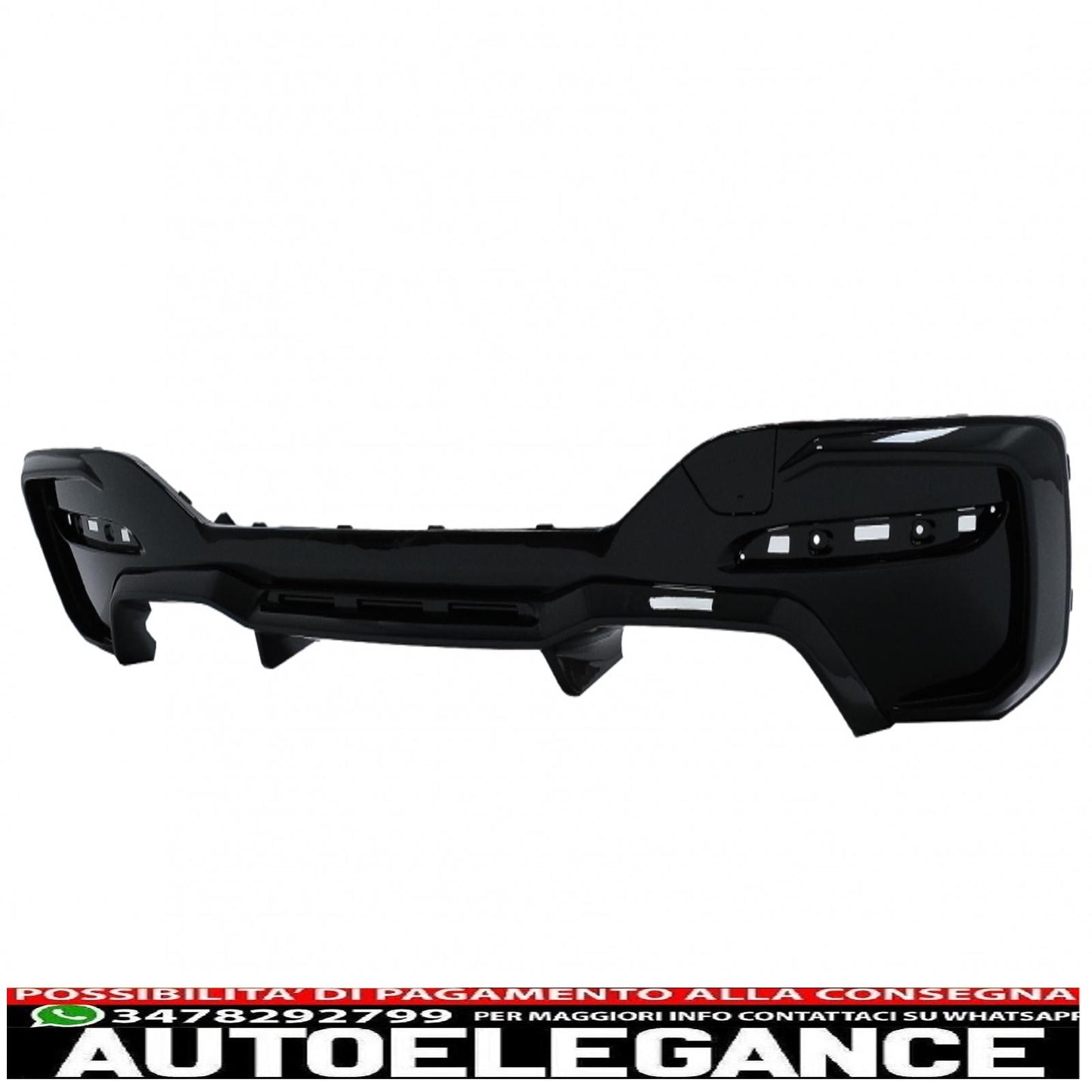 Diffusore mantovana spoiler paraurti posteriore adatto per bmw serie 1 f20 f21 lci (2015-06.2019) m2 design