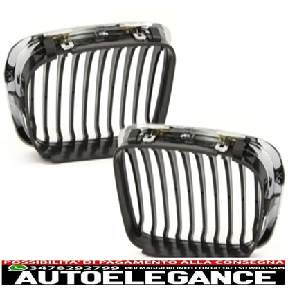 adatto per bmw e46 limo./touring 3 serie 98-01 griglie anteriori cromate AUTOELEGANCERICAMBI