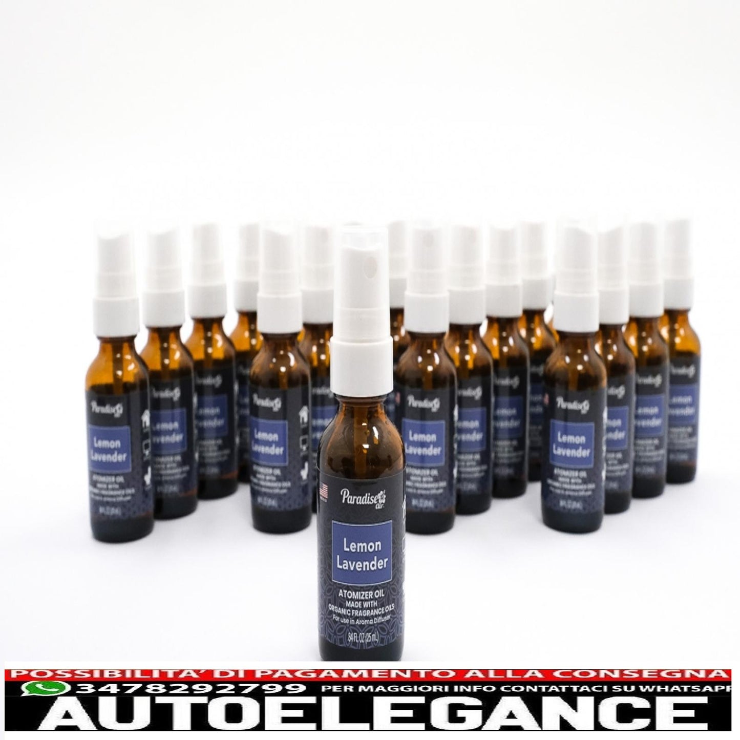 Paradise Air Fresh atomizzatore olio deodorante spray 25 ml limone levanda 25 unità diffusore di aroma