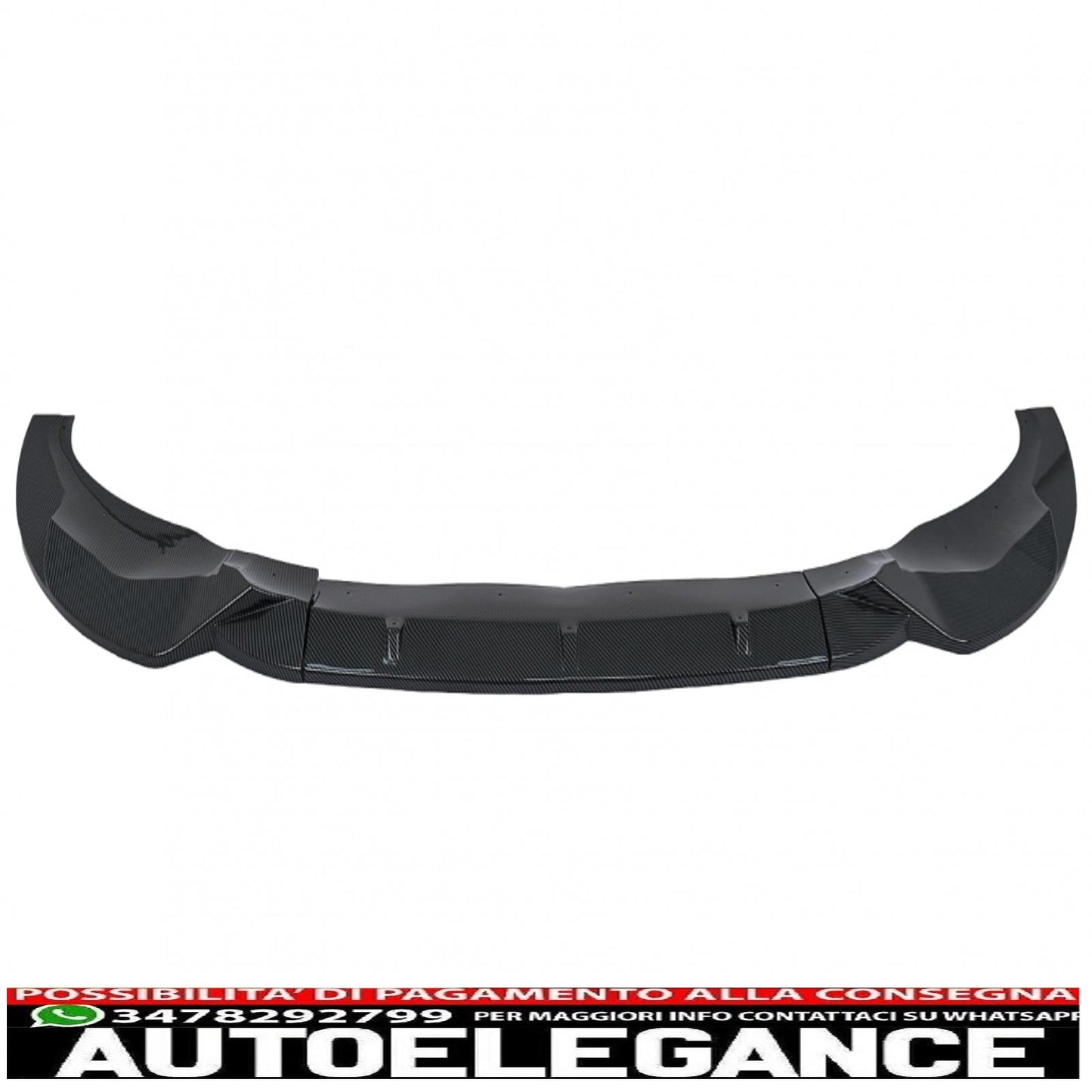 Front bumper spoiler lip suitable for bmw x3 g01 x4 g02 (2018-2020) m sport carbon film covering