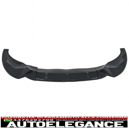 Front bumper spoiler lip suitable for bmw x3 g01 x4 g02 (2018-2020) m sport carbon film covering