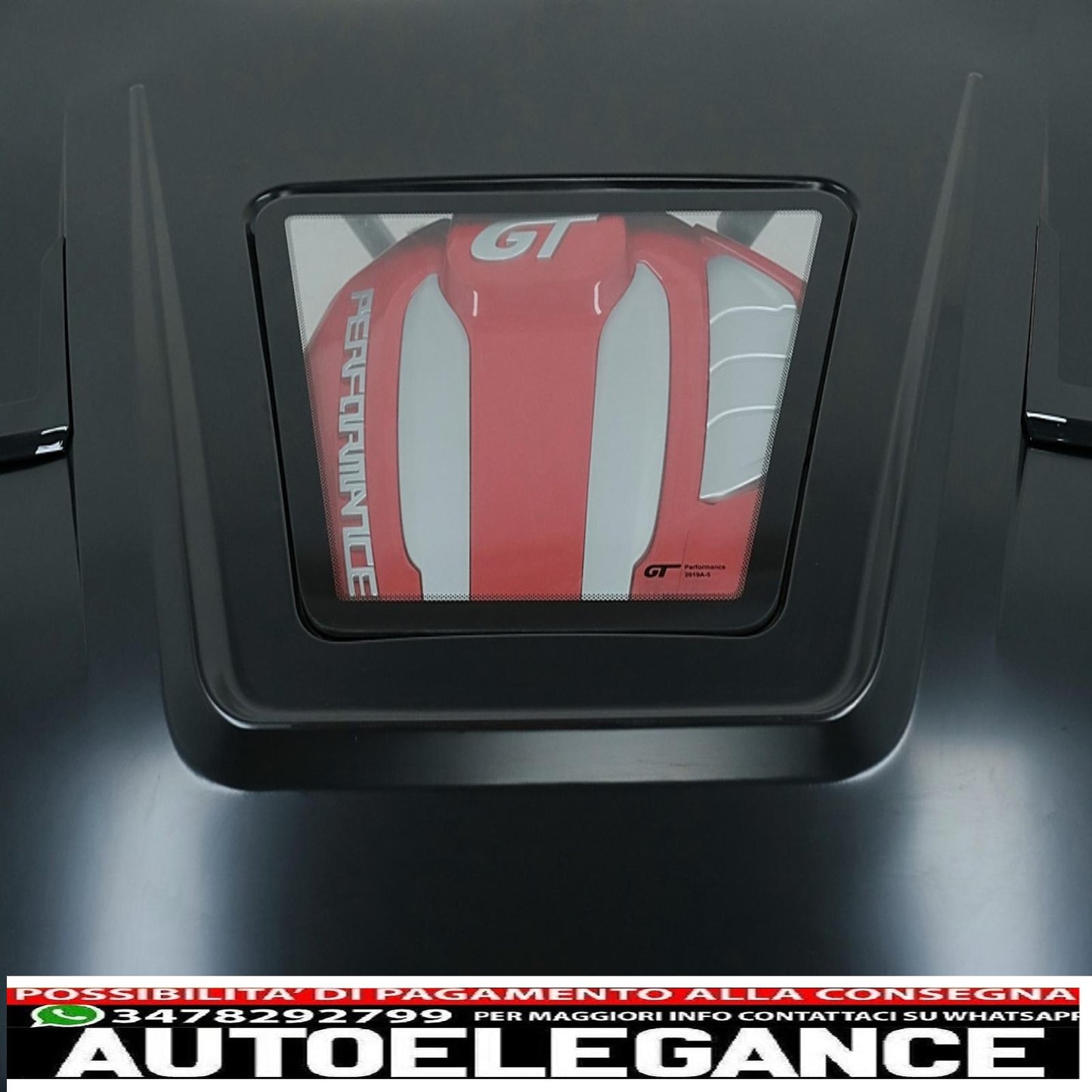 cofano cofano con copertura motore adatto per audi a5 b9 (2016-2019) gt design AUTOELEGANCERICAMBI