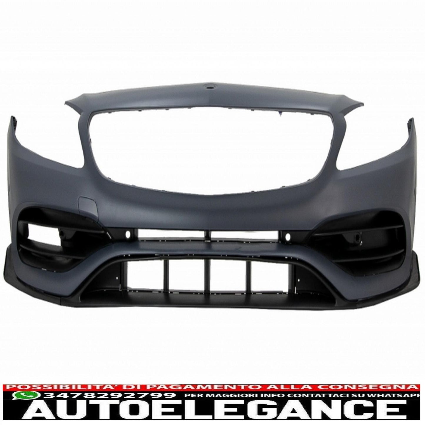 complete body kit with exhaust tips suitable for mercedes a-class w176 (2012-2018) restyling a45 design