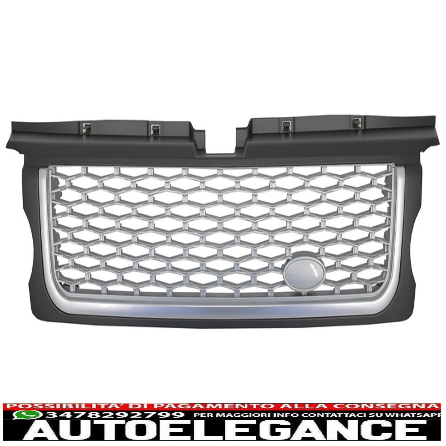 central grille and side vents group suitable for land rover sport l320 (2005-2008) autobiography look silver edition
