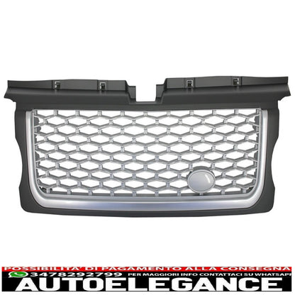 central grille and side vents group suitable for land rover sport l320 (2005-2008) autobiography look silver edition