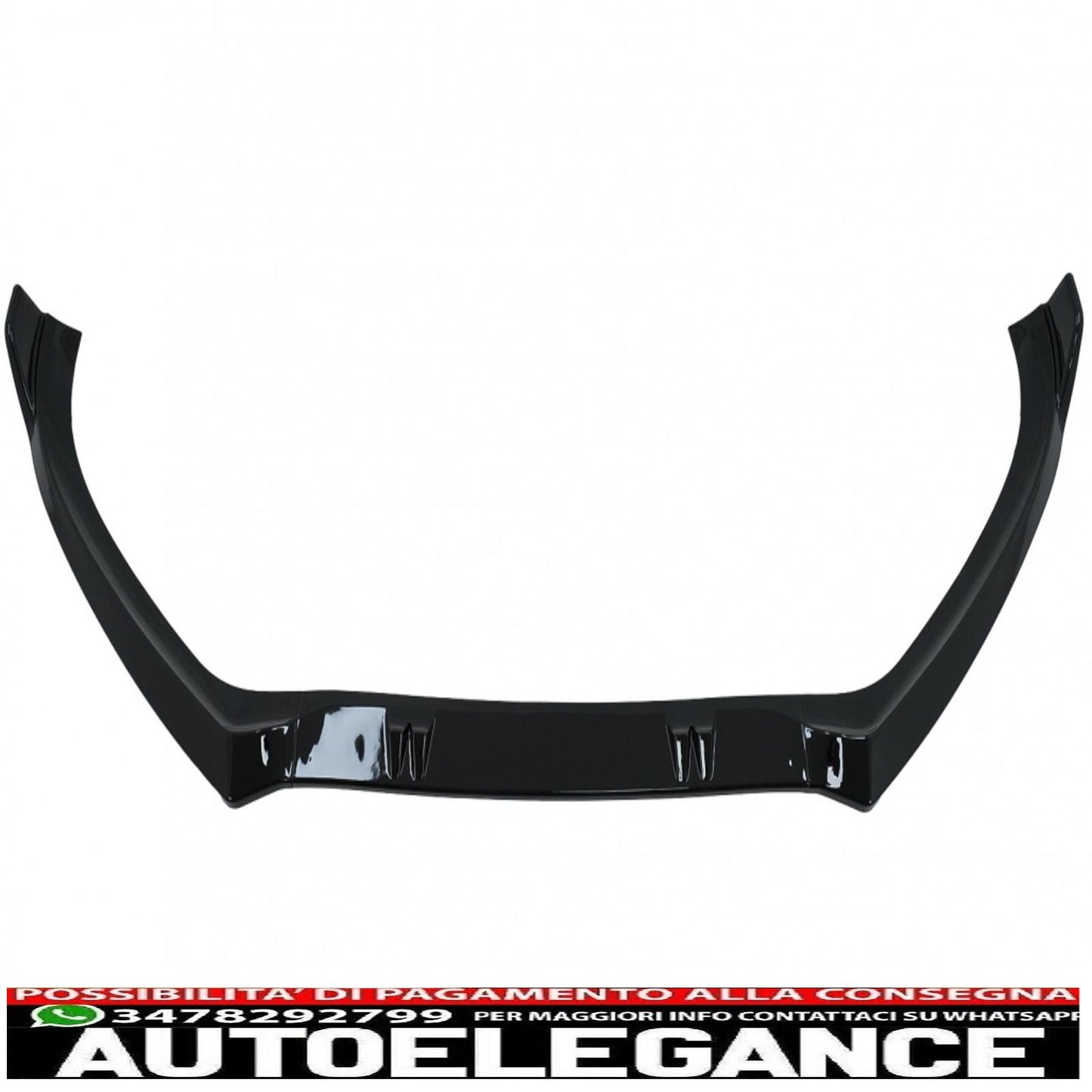 additional spoiler for front bumper suitable for audi a4 b8.5 facelift (2012-2015) sedan avant piano black 