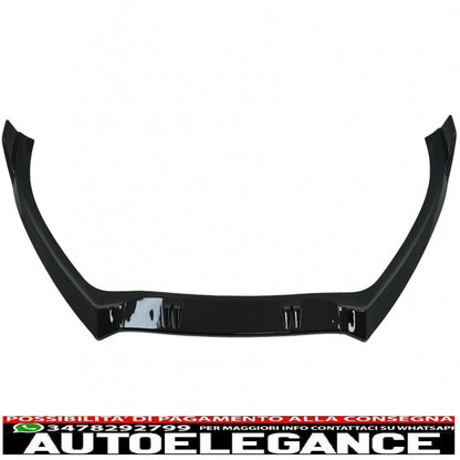 additional spoiler for front bumper suitable for audi a4 b8.5 facelift (2012-2015) sedan avant piano black 