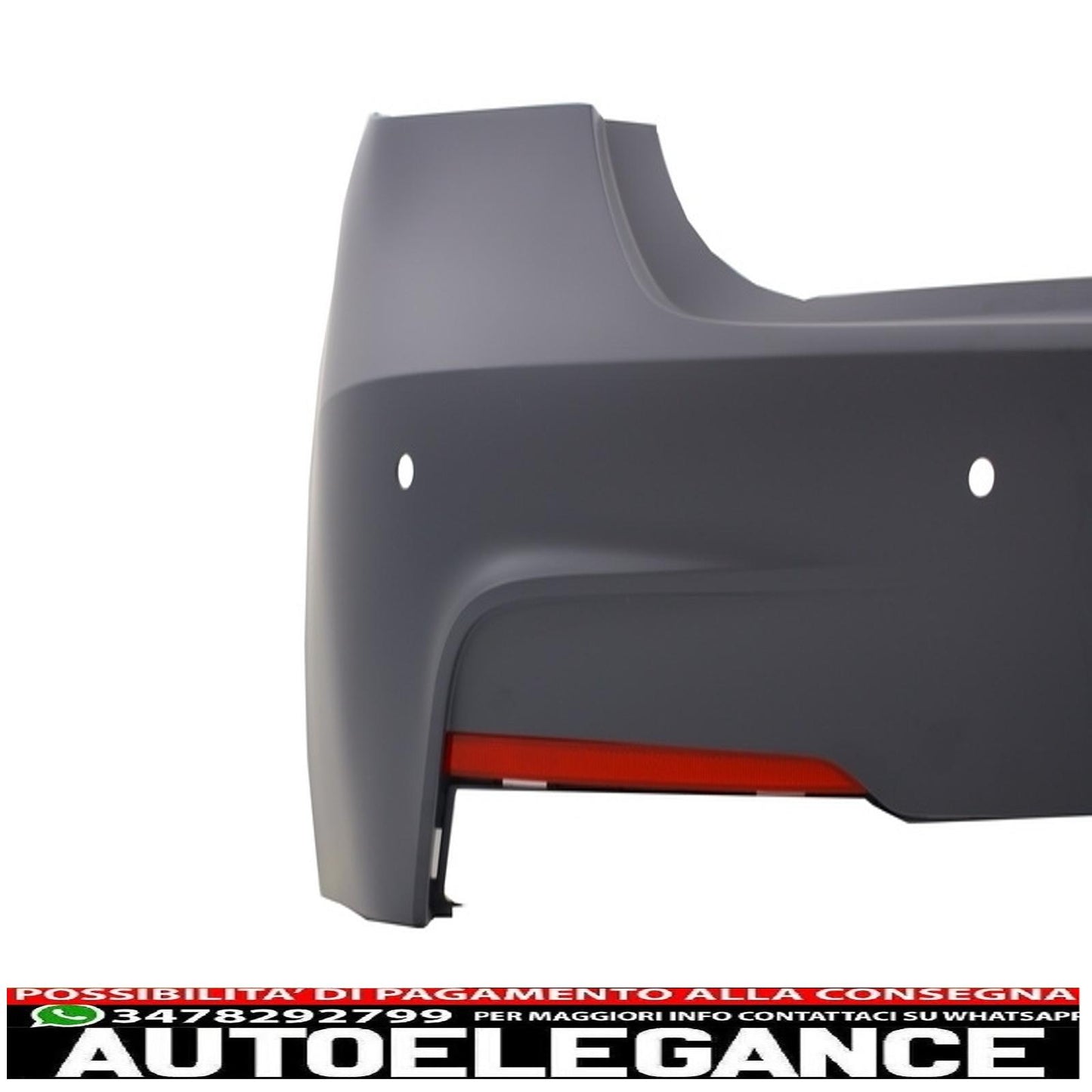 paraurti posteriore m-technik con diffusore a mantovana uscita singola/doppia terminale di scarico nero pianoforte terminali di scarico neri m performance adatto per bmw serie 3 f30 (2011+)