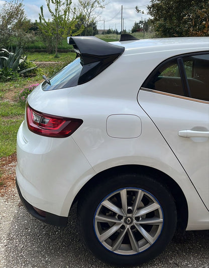 💎SPOILER TETTO ADATTO PER RENAULT MEGANE 4 IV STANDARD LOOK RS NERO LUCIDO💎