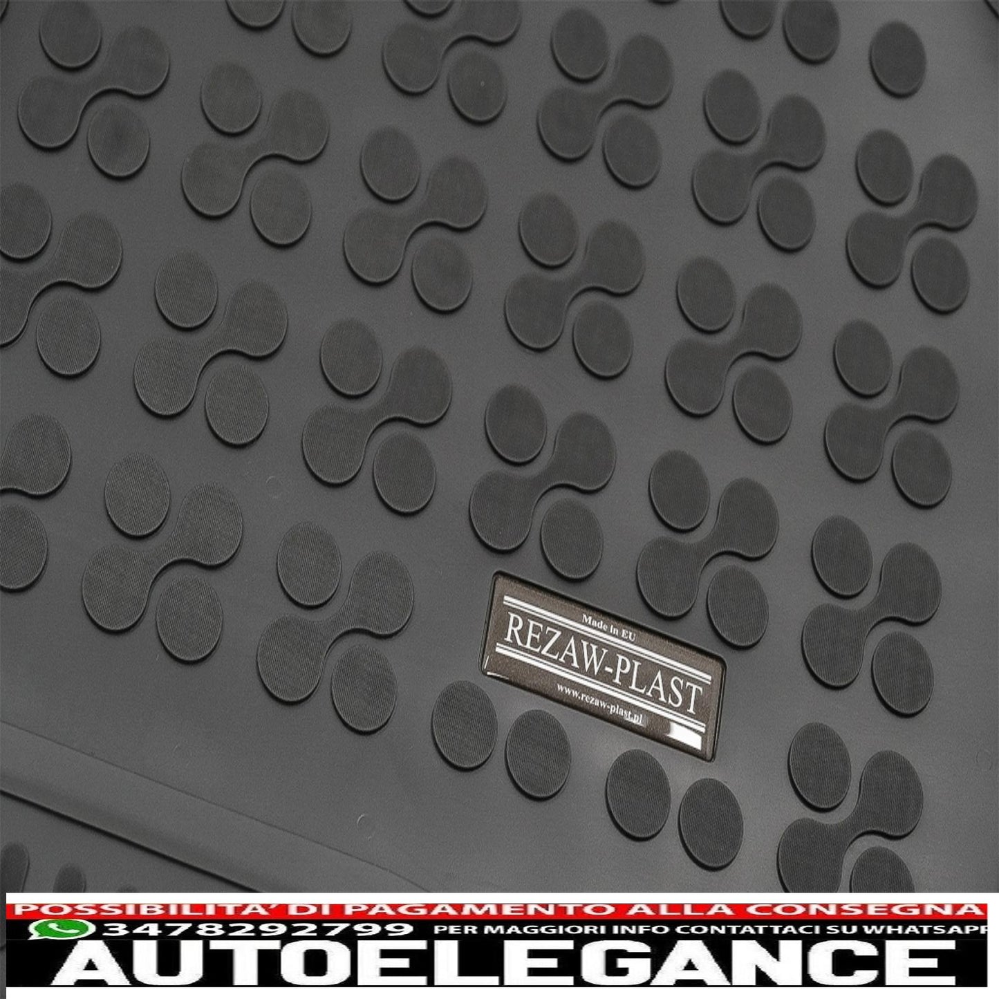 Black Rubber Boot Mat Suitable for Land Rover Discovery V L462 (2017-up)
