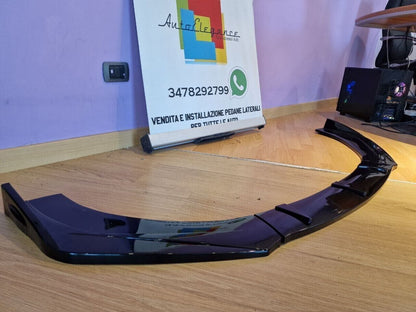 SPLITTER 3 PEZZI ADATTO PER AUDI TT 8J TT FV 2004-2019 LOOK NERO LUCIDO