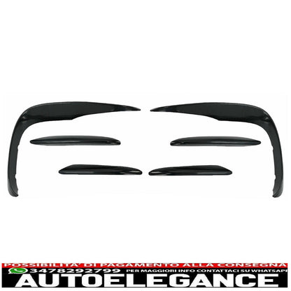 Splitter Fins for Mercedes W213 S213 C238 A238 Sport Line E53 16-20