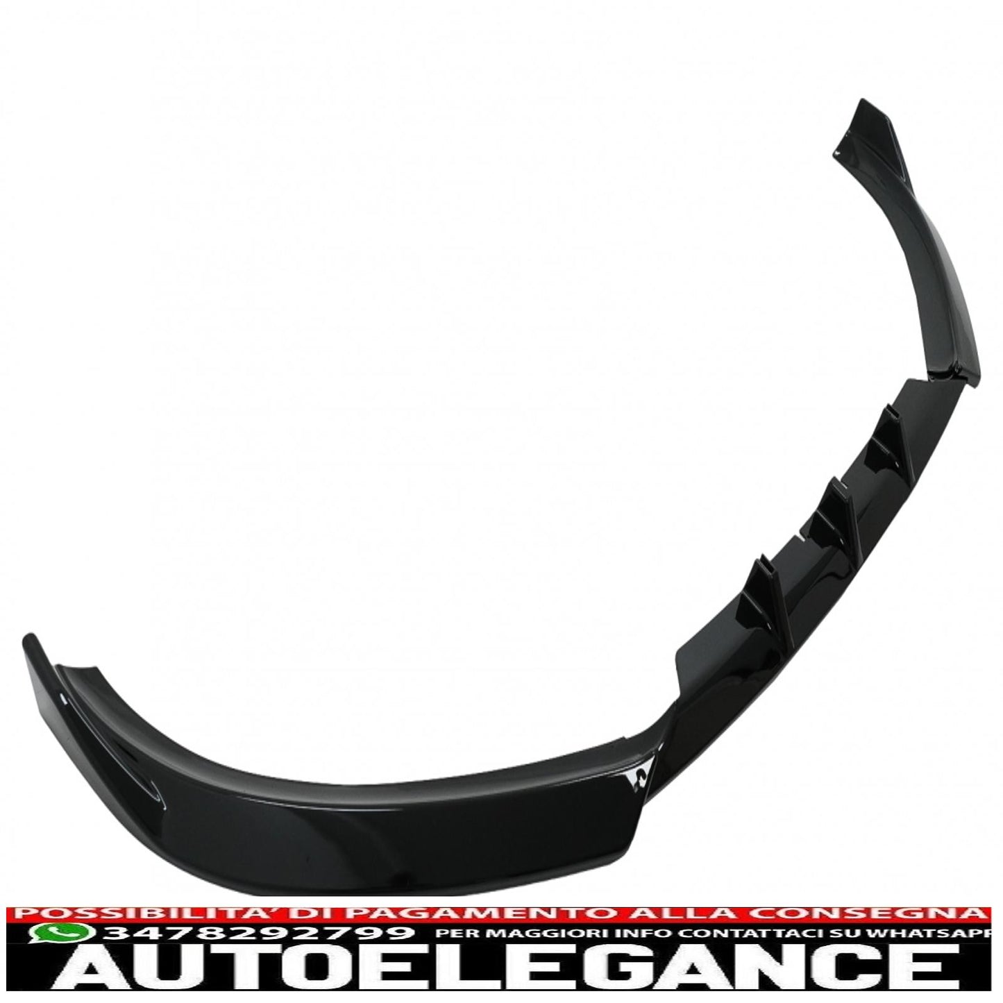 Additional spoiler for front bumper suitable for audi a4 b8 (2007-2012) sedan avant piano black