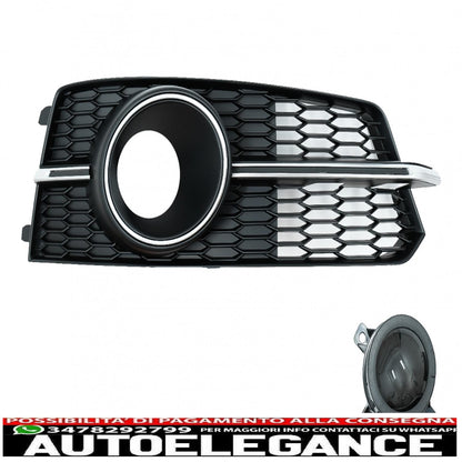 lower grill bumper covers ACC side grills suitable for audi a6 c7 4g s line facelift (2015-2018) chrome edition