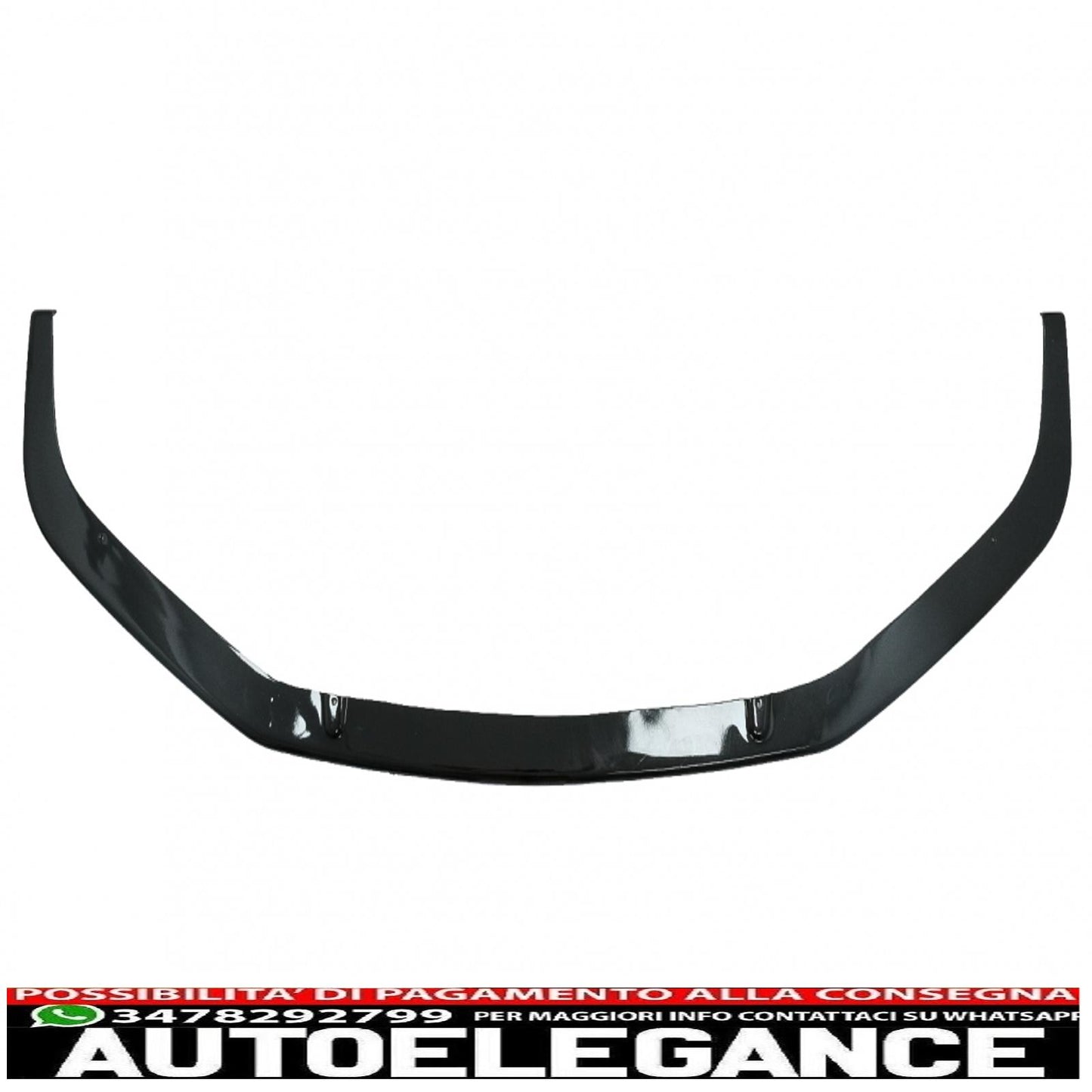 Additional spoiler lip for front bumper suitable for VW Transporter T6 Sportline (2015-up) glossy black