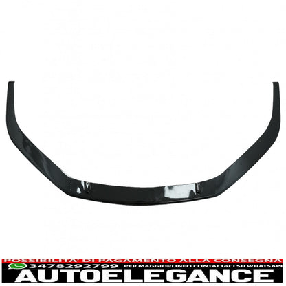 Additional spoiler lip for front bumper suitable for VW Transporter T6 Sportline (2015-up) glossy black