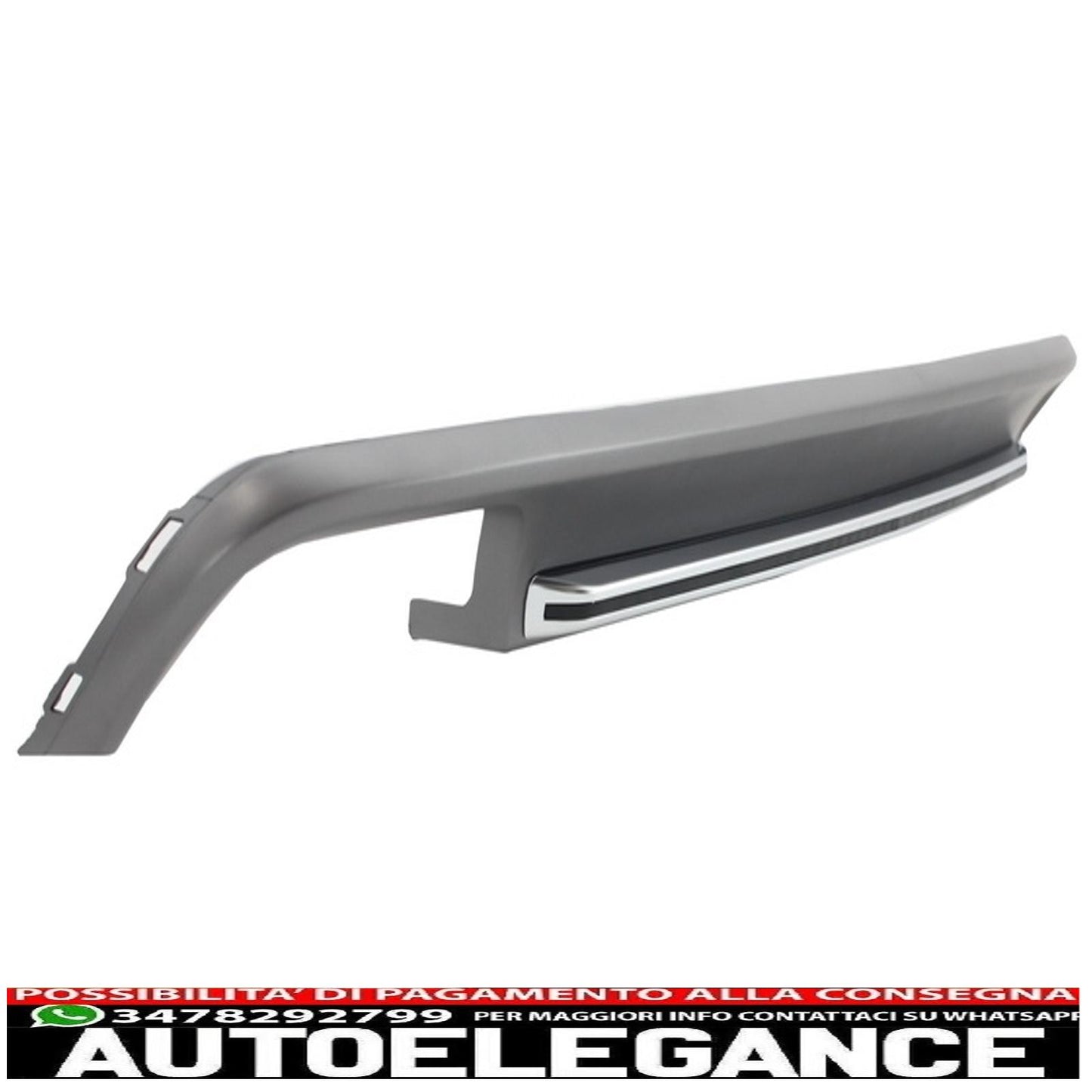 Diffusore d'aria per mantovana paraurti posteriore adatto per audi a6 4g (2012-2015) design s6