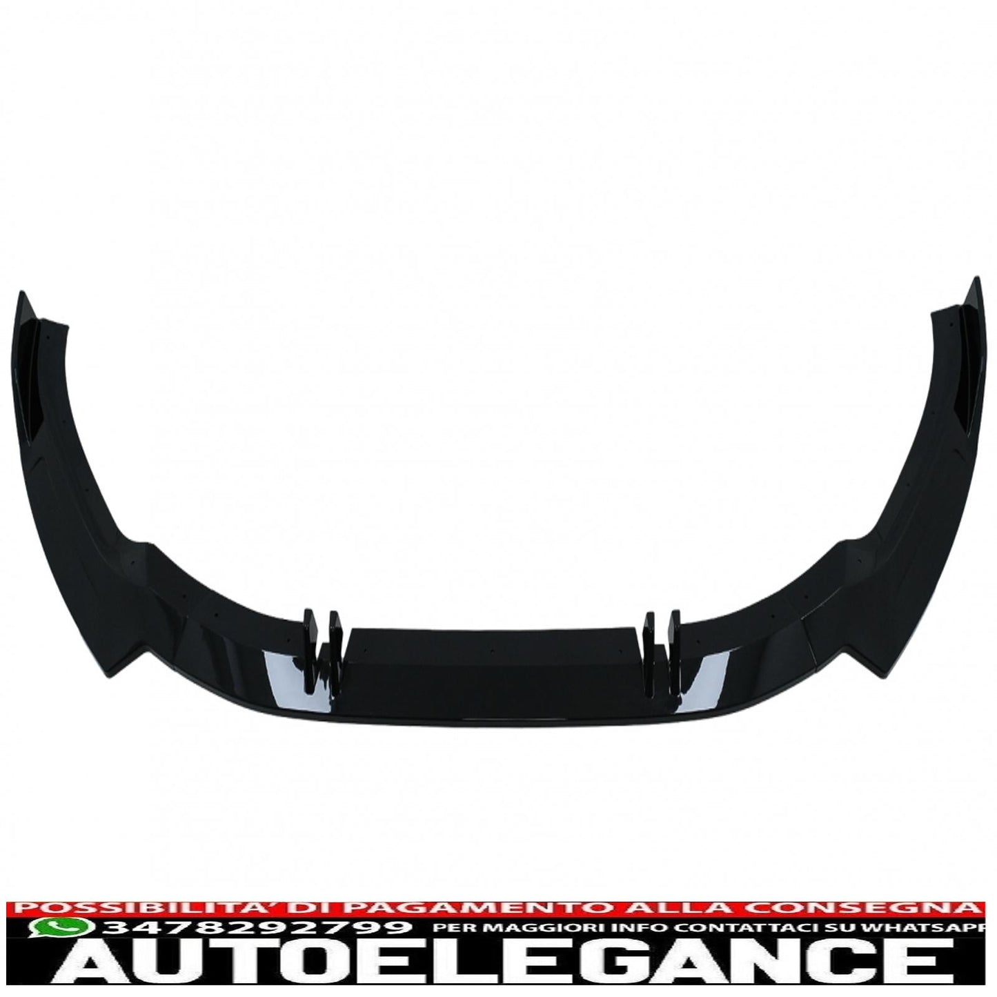Front bumper additional spoiler suitable for Audi A5 F5 Facelift S-Line (2020-up) Piano Black
