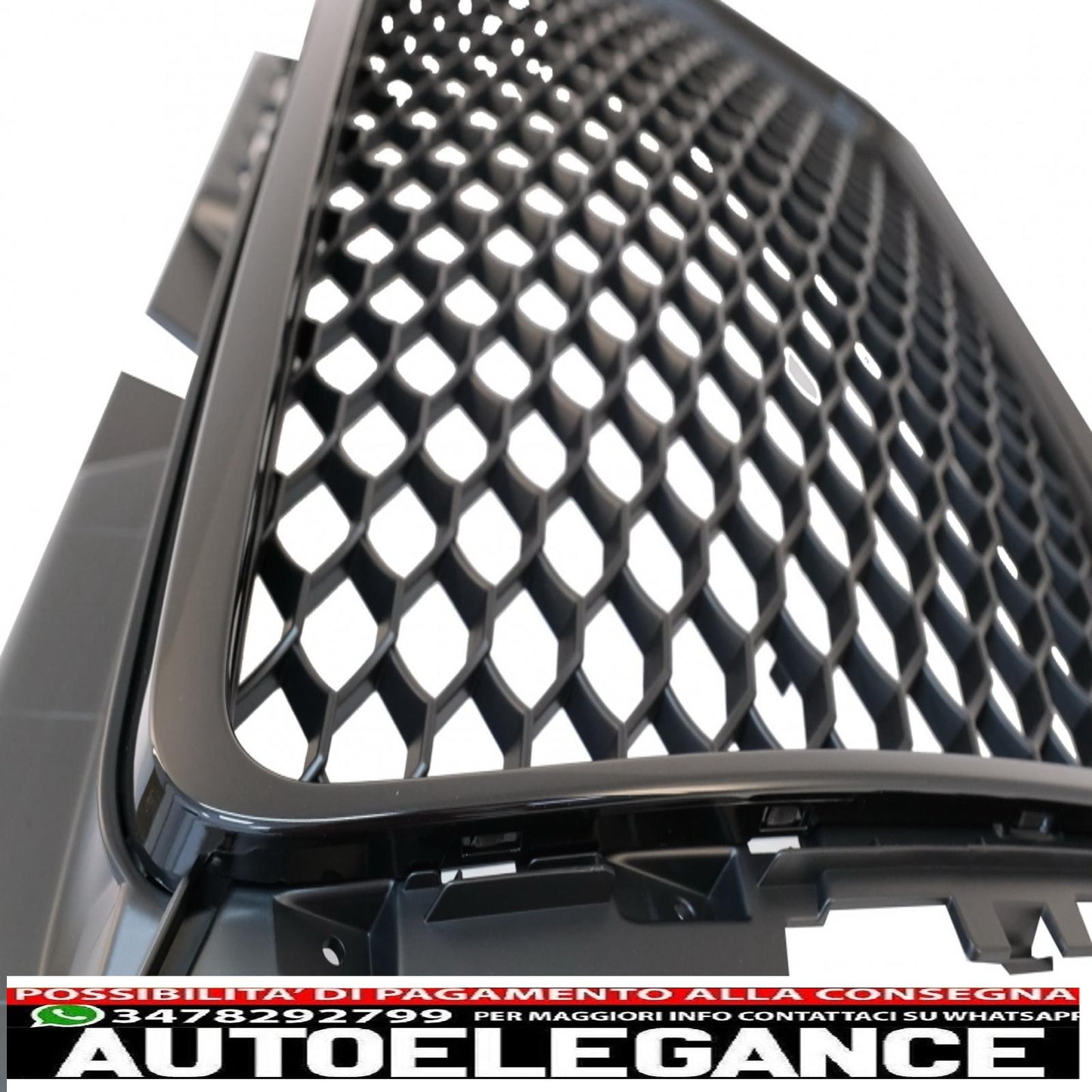 griglia anteriore senza badge adatta per audi a3 8p facelift (2007-2012) rs design piano black
