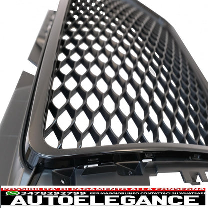 griglia anteriore senza badge adatta per audi a3 8p facelift (2007-2012) rs design piano black