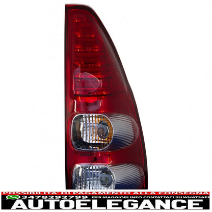 led rear lights suitable for toyota land cruiser fj120 (2003-2008) transparent red