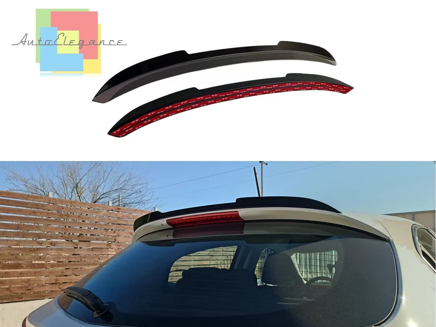 ROOF SPOILER FOR ALFA ROMEO GIULIETTA 2010-2020 BLACK SPORTY LOOK 