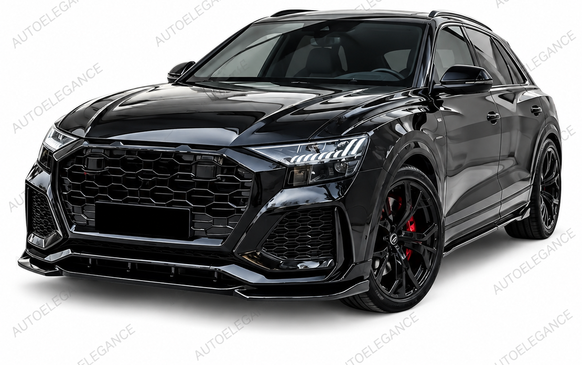 👉ART.1791 SPLITTER ADATTO PER AUDI Q8 2019-2023 RSQ8 NERO LUCIDO👈