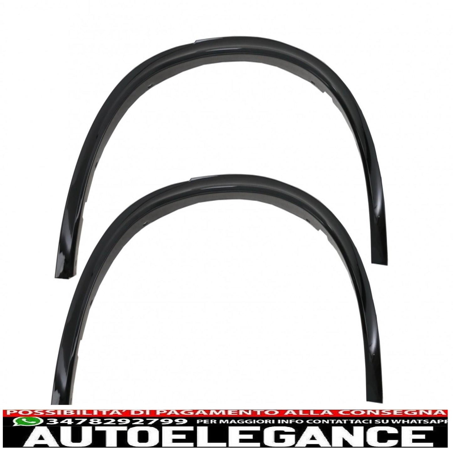 parafanghi per passaruota nero pianoforte con 32 clip in plastica per auto adatti per BMW X5 F15 (2014-2018) m design