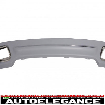 diffusore posteriore con terminale di scarico adatto per BMW F01 (2008-up) serie 7 760i design quad