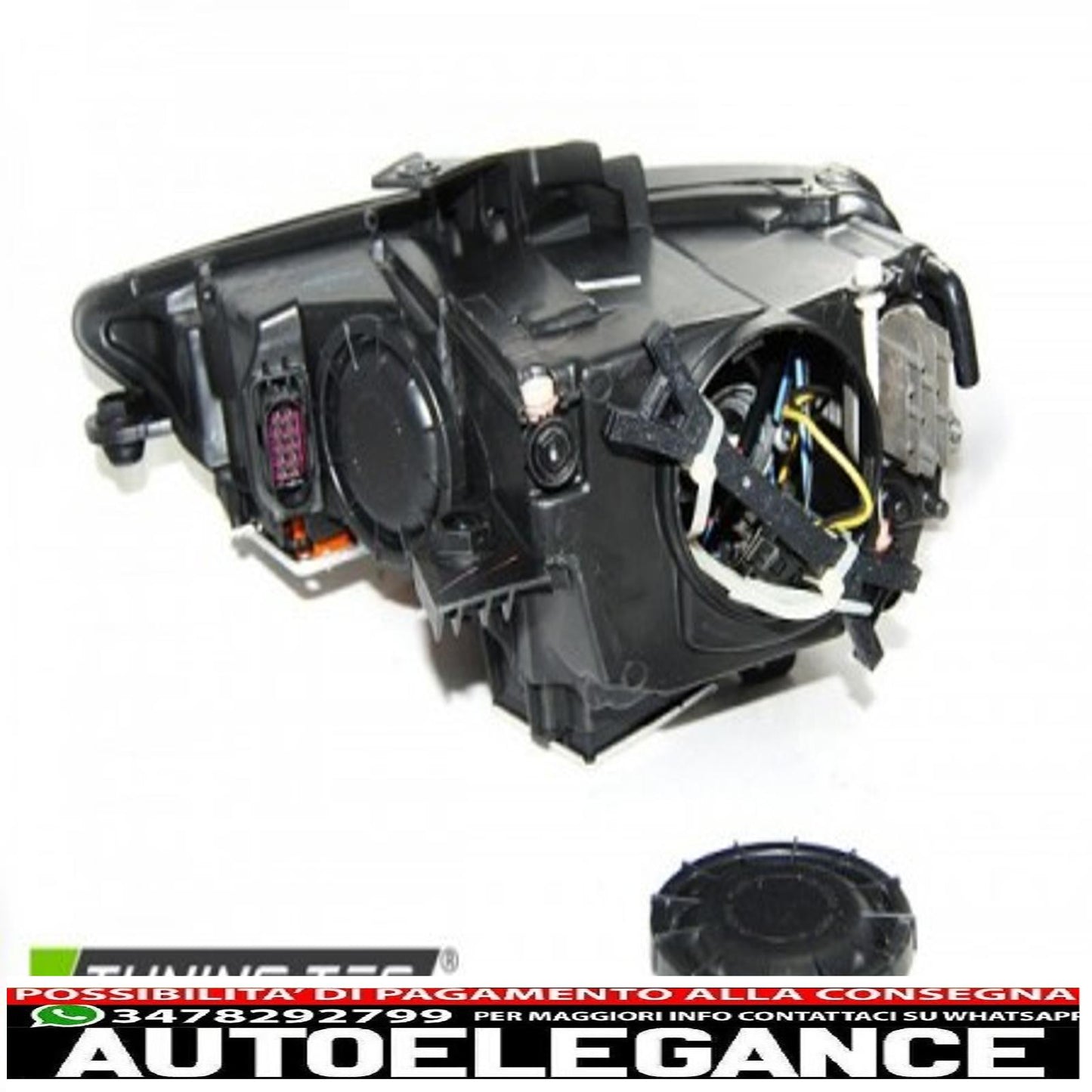 fari tubo luce drl nero adatto audi a3 8v 12-16