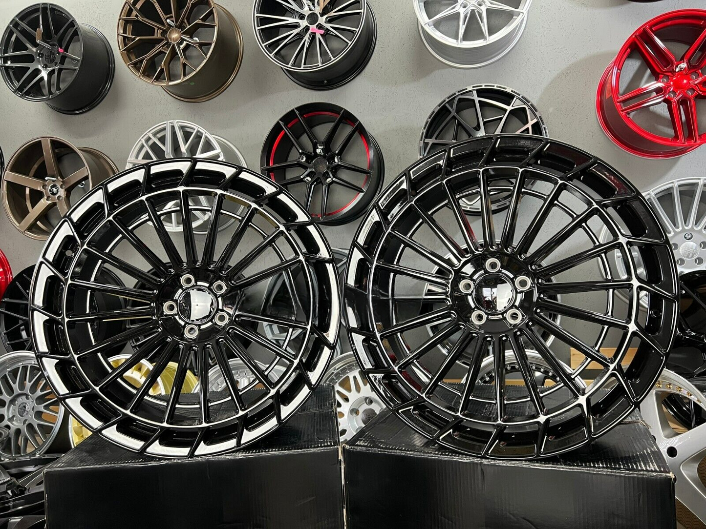 ADATTO per Mercedes Benz E Classe C 19 inch 5X112 8J + 9J AMG Maybach style Ruot