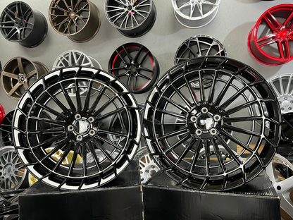 ADATTO per Mercedes Benz E Classe C 19 inch 5X112 8J + 9J AMG Maybach style Ruot