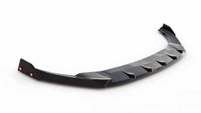 SPLITTER ANTERIORE V.5 + ADATTATORE FLAPS PER VOLKSWAGEN GOLF R MK7