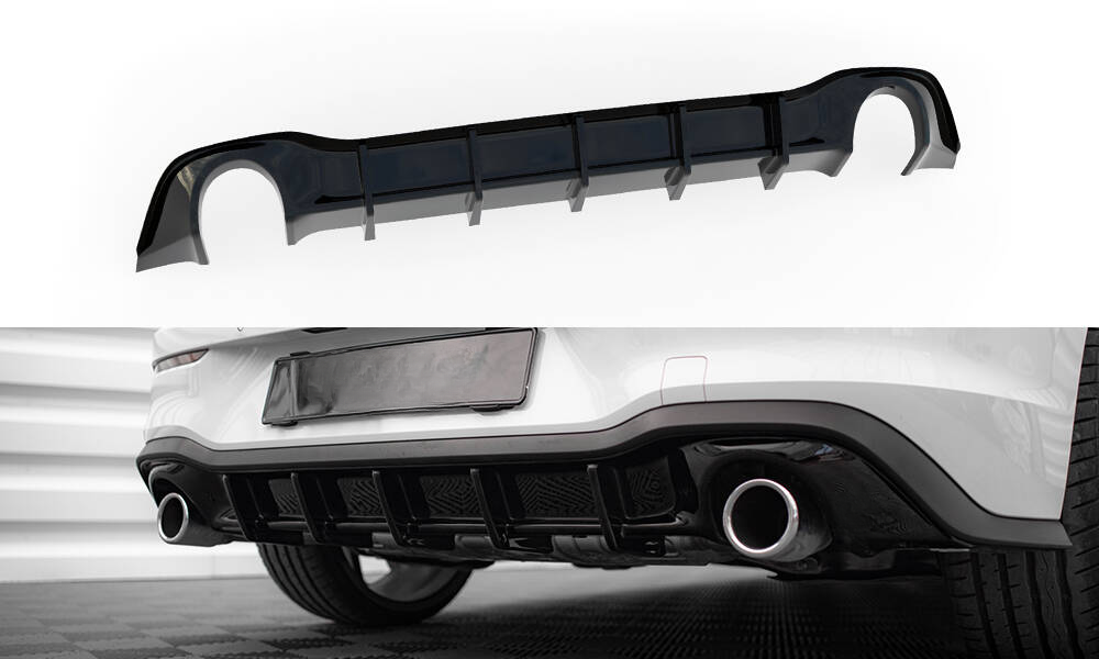DIFFUSORE POSTERIORE ADATTO PER  V.3 VOLKSWAGEN GOLF GTI MK8