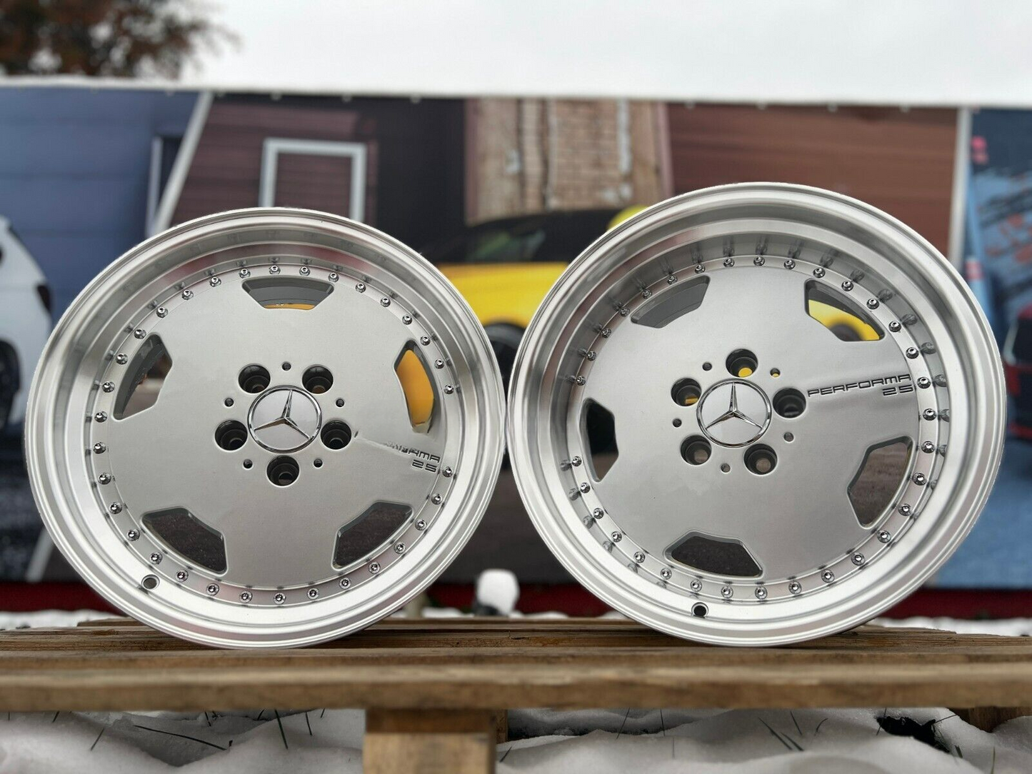 Suitable for Mercedes SL 17 inch 5x112 PERFORMA 25 AMG Monobloc Deep Dish Wheels 