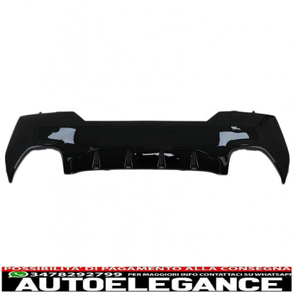 Rear Bumper Valance Diffuser with Exhaust Tips Suitable for BMW 4 Series G22 G23 M Sport (2020-up) M440i Chrome Design