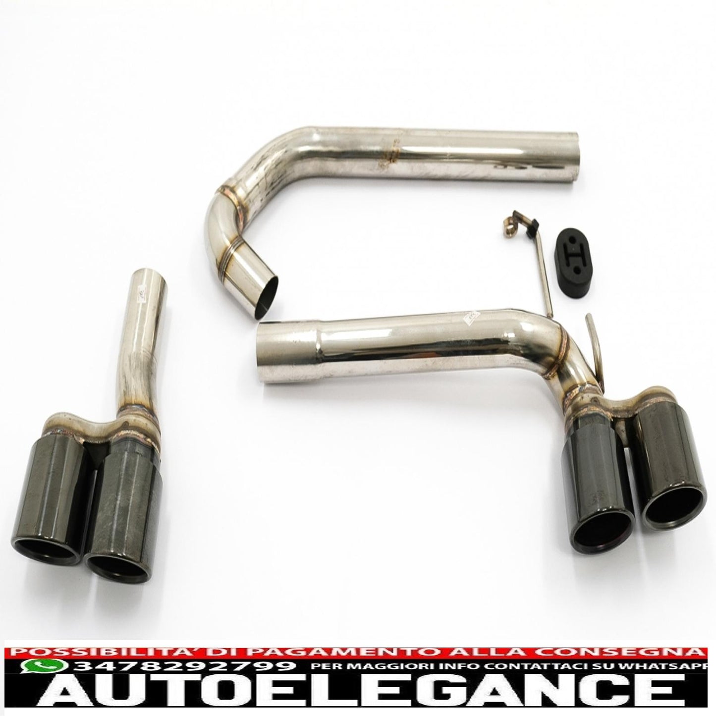 double exhaust tips black double exhaust tips suitable for bmw 3 series f30 f31 (2011-2018) m3 m sport design