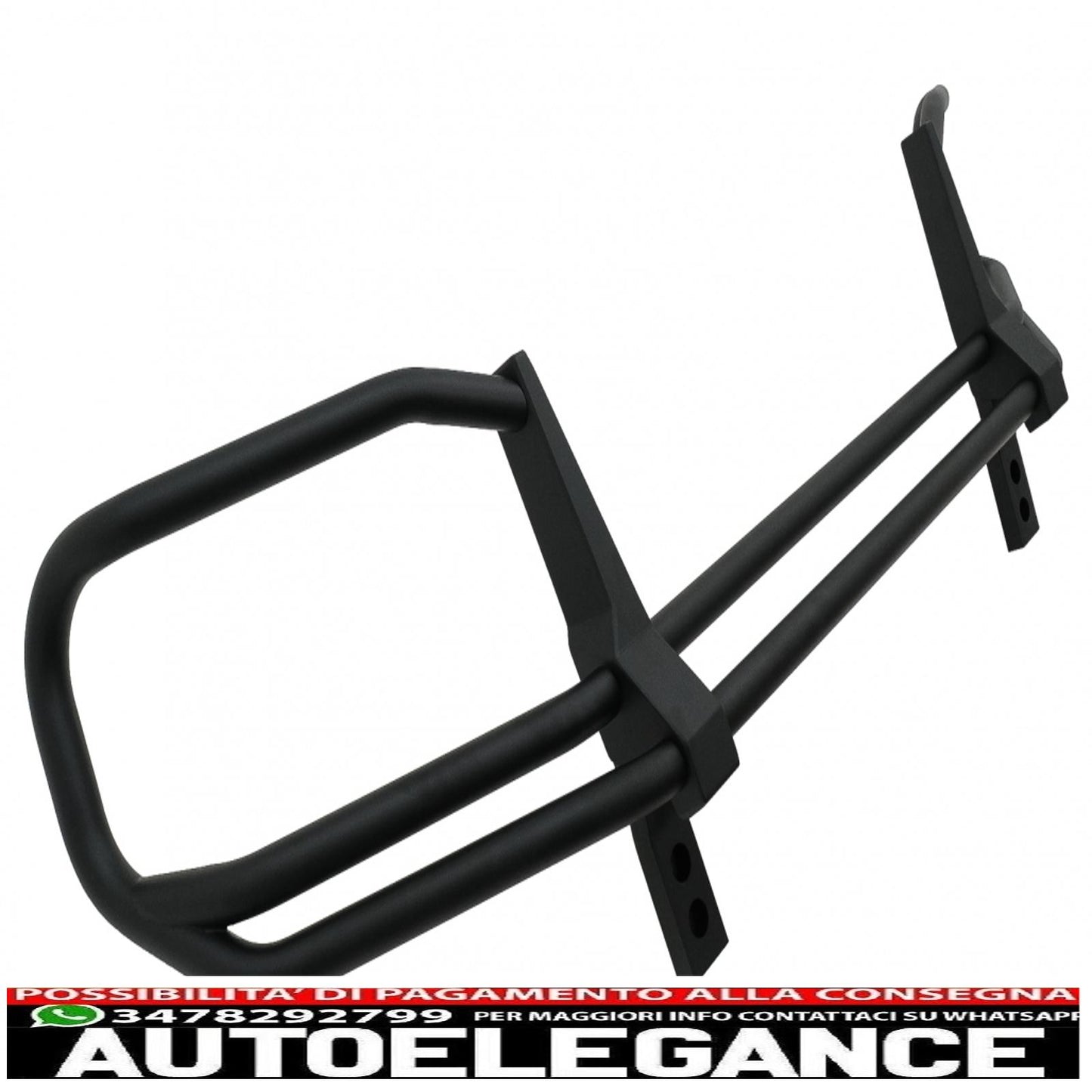 Front bumper protector bullbar suitable for mercedes g class facelift w463 g63 design (2018-2022) stainless steel piano black