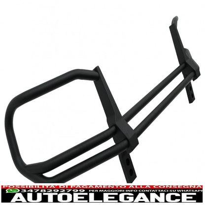 Front bumper protector bullbar suitable for mercedes g class facelift w463 g63 design (2018-2022) stainless steel piano black
