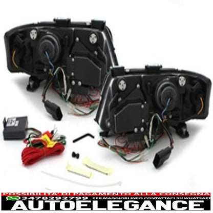 headlights suitable for audi a6 4b restyling 01-04 chrome 
