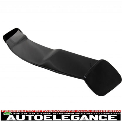 Diffusore posteriore con mantovana adatto per Mercedes W176 classe A (2012-2018) con spoiler sul coperchio del bagagliaio e splitter per paraurti posteriore, alette, design A45, restyling, nero pianoforte.
