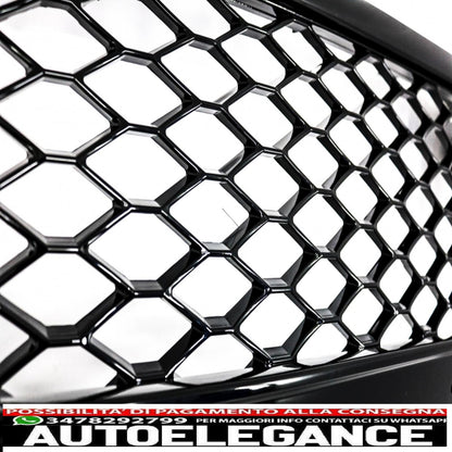 griglia anteriore senza badge adatta per audi a4 b8 (2008-2011) rs4 design pianoforte nero