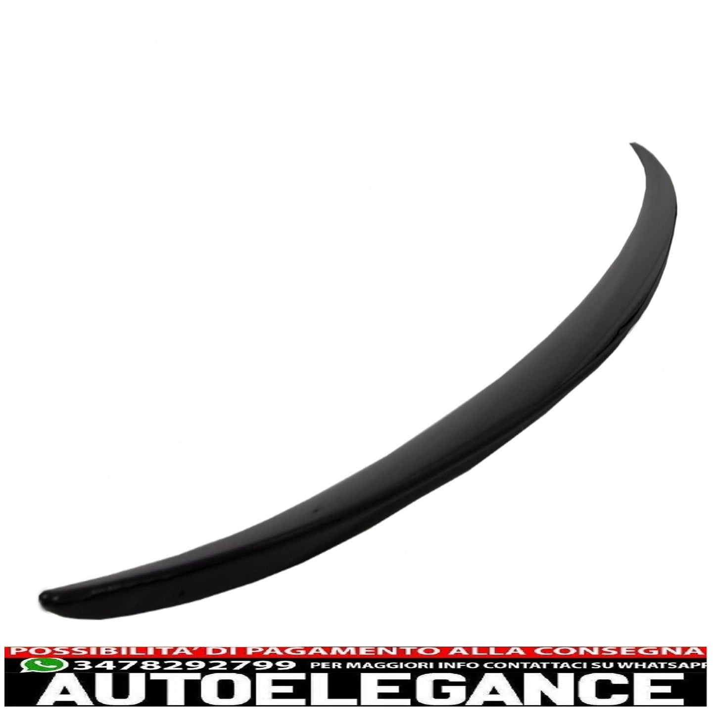 trunk spoiler suitable for mercedes c-class w205 (2014-2020) glossy black