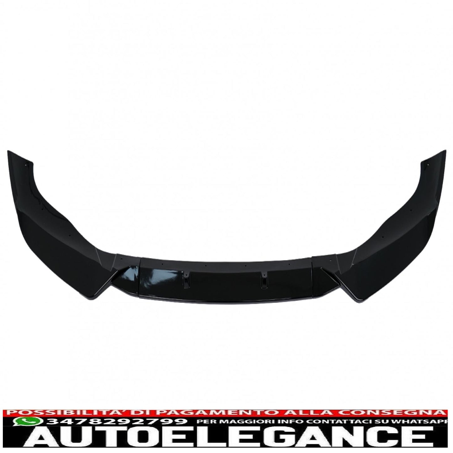 Front Bumper Spoiler Lip Fit For BMW X3 G01 X4 G02 LCI (2021-up) M Sport Piano Black 