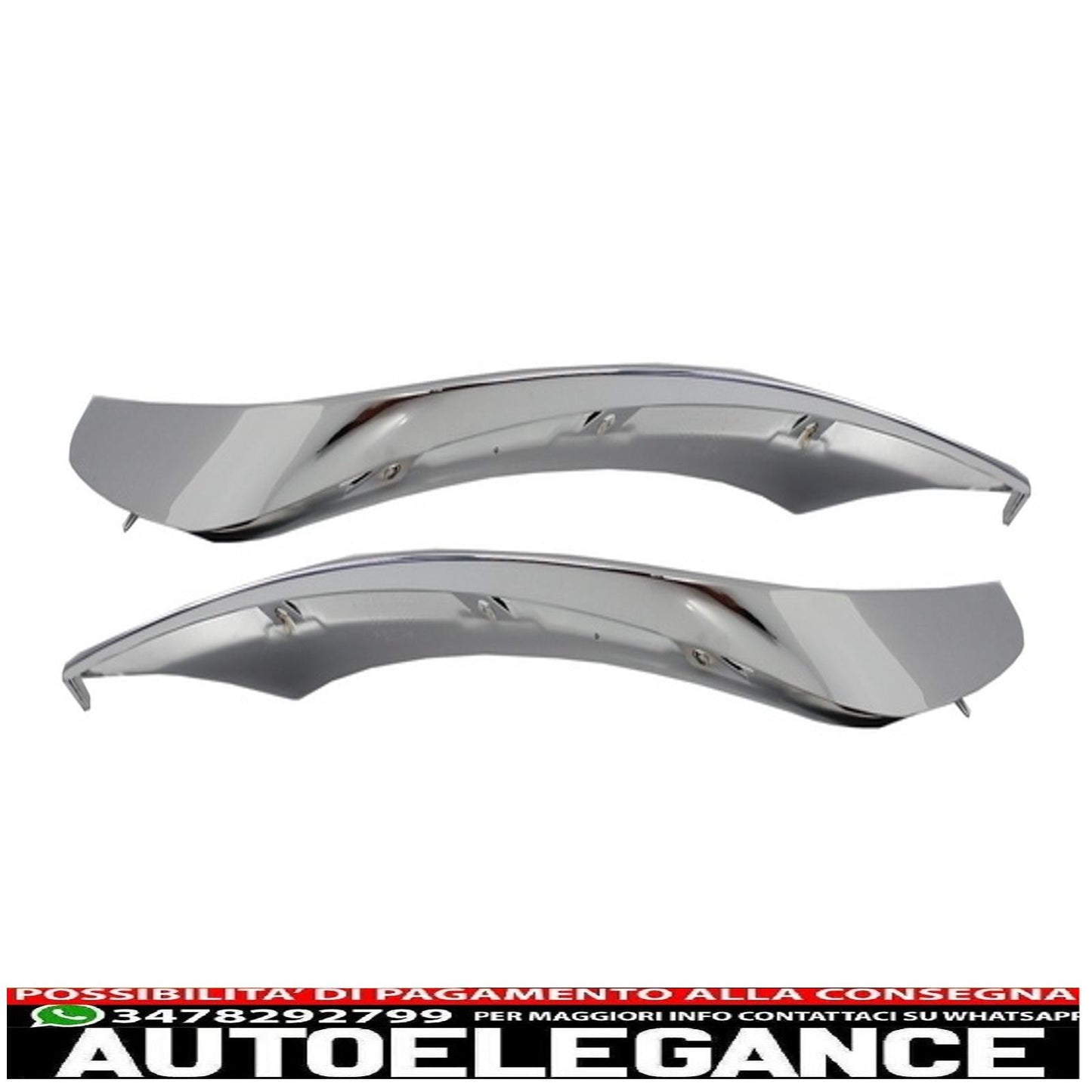 Alette splitter per paraurti anteriore adatte per mercedes w222 classe s s65 design (2013-up) edizione cromata AUTOELEGANCERICAMBI